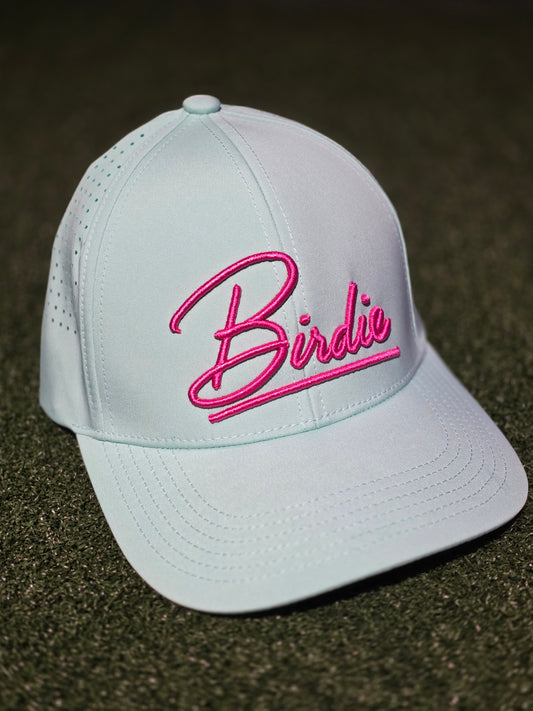 Mint Green and pink Birdie Bristol hat